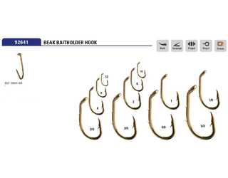 ANZUELO MUSTAD BEAK BAITHOLDER 92641-BR-1/0 (7unidades)