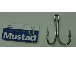 ANZUELO DOBLE MUSTAD 7982-HS 7/0 (3 unidades)