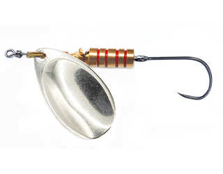 CUCHARILLA ILBA TONDO PLATA N°3 7 GR (1 ANZUELO SIN MUERTE)