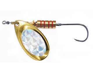 CUCHARILLA ILBA TONDO ALPHA ORO MIRALL PLATA N°3 7 GR (1 ANZUELO SIN MUERTE CUCHARILLA ILBA TONDO ALPHA ORO MIRALL PLATA N°3 7 GR (1 ANZUELO SIN MUERTE