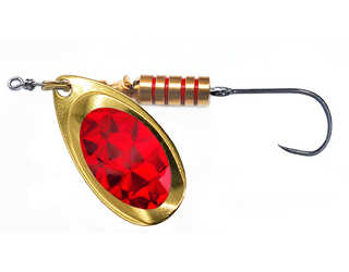 CUCHARILLA ILBA TONDO ALPHA ORO MIRALL ROJO N°1 3 GR (1 ANZUELO SIN MUERTE) CUCHARILLA ILBA TONDO ALPHA ORO MIRALL ROJO N°1 3 GR (1 ANZUELO SIN MUERTE)