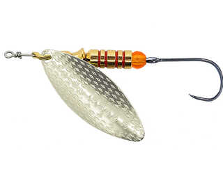 CUCHARILLA ILBA LUNGO PLATA Nº 2 5 GR (1 ANZUELO SIN MUERTE)  CUCHARILLA ILBA LUNGO PLATA Nº 2 5 GR (1 ANZUELO SIN MUERTE)