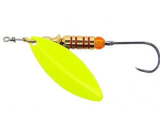 CUCHARILLA ILBA LUNGO LIMON FLUOR Nº 1 3 GR (1 ANZUELO SIN MUERTE)  CUCHARILLA ILBA LUNGO LIMON FLUOR Nº 1 3 GR (1 ANZUELO SIN MUERTE)