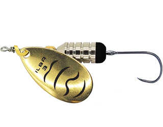 CUCHARILLA ILBA ROBIN ORO-NEGRO Nº 1 5 GR (1 ANZUELO SIN MUERTE) CUCHARILLA ILBA ROBIN ORO-NEGRO Nº 1 5 GR (1 ANZUELO SIN MUERTE)