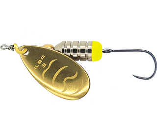 CUCHARILLA ILBA ROBIN ORO-AMARILLO Nº 1 5 GR (1 ANZUELO SIN MUERTE) CUCHARILLA ILBA ROBIN ORO-AMARILLO Nº 1 5 GR (1 ANZUELO SIN MUERTE)
