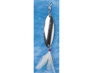 CUCHARILLA ONDULANTE ILBA BLITZ N° B2 CON PLUMA  CUCHARILLA ONDULANTE ILBA BLITZ N° B2 CON PLUMA