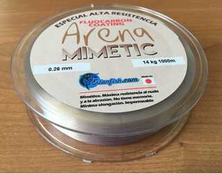 NYLON MONOFILAMENTO ARENA MIMETIC 0.26 - 1000m 14kg NYLON MONOFILAMENTO ARENA MIMETIC 0.26 - 1000m 14kg