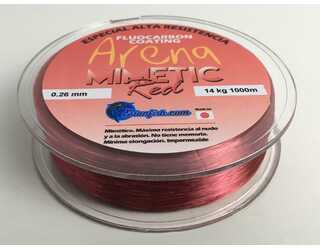 NYLON MONOFILAMENTO ARENA MIMETIC RED 0.26 - 1000m ROJO 14kg NYLON MONOFILAMENTO ARENA MIMETIC RED 0.26 - 1000m ROJO 14kg