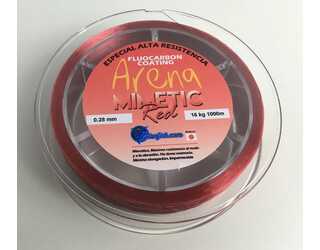 NYLON MONOFILAMENTO ARENA MIMETIC RED 0.28 - 1000m ROJO 16kg NYLON MONOFILAMENTO ARENA MIMETIC RED 0.28 - 1000m ROJO 16kg