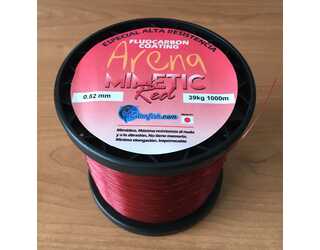 NYLON MONOFILAMENTO ARENA MIMETIC RED 0.52 - 1000m ROJO 39kg NYLON MONOFILAMENTO ARENA MIMETIC RED 0.52 - 1000m ROJO 39kg