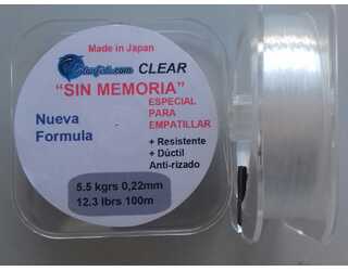 NYLON ESTANFISH SIN MEMORIA 0,22 100m 5,5 kg CLEAR NYLON ESTANFISH SIN MEMORIA 0,22 100m 5,5 kg CLEAR