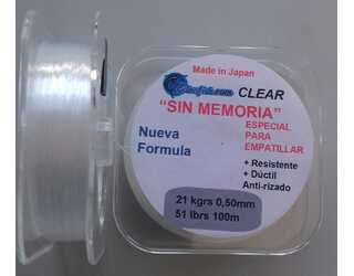 NYLON ESTANFISH SIN MEMORIA 0,50 100m 21 kg CLEAR NYLON ESTANFISH SIN MEMORIA 0,50 100m 21 kg CLEAR