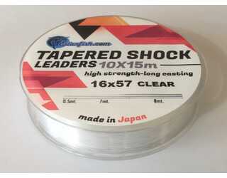 COLA SURF CASTING - TAPERED SURF LEADER CLEAR 10X15 m 0,16-0,57mm  COLA SURF CASTING - TAPERED SURF LEADER CLEAR 10X15 m 0,16-0,57mm