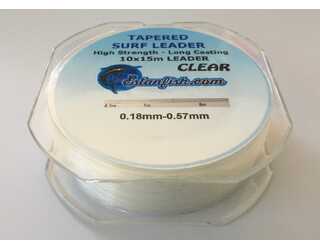 COLA SURF CASTING - TAPERED SURF LEADER CLEAR 10X15 m 0,18-0,57mm  COLA SURF CASTING - TAPERED SURF LEADER CLEAR 10X15 m 0,18-0,57mm