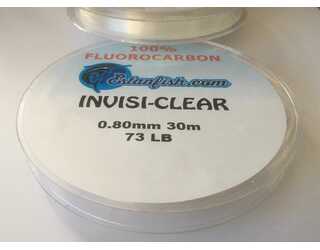 FLUOROCARBON 100% INVISI CLEAR 0,80 30m 73LB