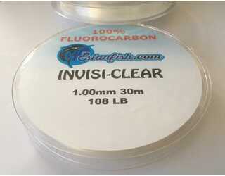 FLUOROCARBON 100% INVISI CLEAR 1,00 30m 108LB