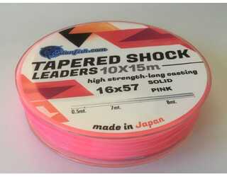 COLA SURF CASTING - TAPERED SURF LEADER SOLID PINK 10X15 m 0,16-0,57mm  COLA SURF CASTING - TAPERED SURF LEADER SOLID PINK 10X15 m 0,16-0,57mm