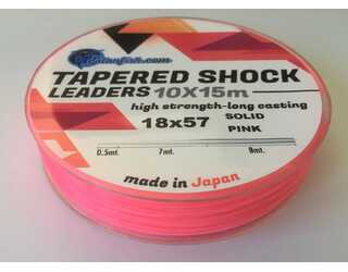 COLA SURF CASTING - TAPERED SURF LEADER SOLID PINK 10X15 m 0,18-0,57mm  COLA SURF CASTING - TAPERED SURF LEADER SOLID PINK 10X15 m 0,18-0,57mm