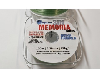 HILO SIN MEMORIA 0,30 100m 13 kg 28 LBS GREEN HILO SIN MEMORIA 0,30 100m 13 kg 28 LBS GREEN