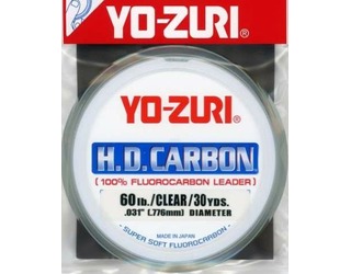 YO-ZURI FLUOROCARBON 100% LEADER R894 0.747mm 60LB 30YDS
