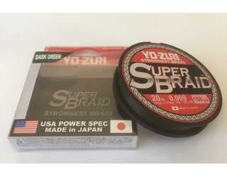 YO-ZURI SUPER BRAID 4X 0.23mm 135m 20LB VERDE OSCURO