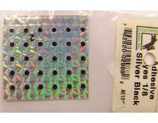 OJOS ADHESIVOS 1/8 SILVER BLACK (3mm)  OJOS ADHESIVOS 1/8 SILVER BLACK (3mm)