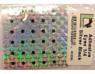OJOS ADHESIVOS 1/4 SILVER BLACK (5.7mm)-30unid. OJOS ADHESIVOS 1/4 SILVER BLACK (5.7mm)-30unid.