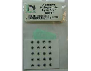 OJOS HOLOGRAFICOS ADHESIVOS 1/8 SILVER (3mm)  OJOS HOLOGRAFICOS ADHESIVOS 1/8 SILVER (3mm)