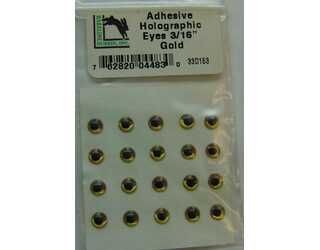 OJOS HOLOGRAFICOS ADHESIVOS 3/16 GOLD (4.5mm) OJOS HOLOGRAFICOS ADHESIVOS 3/16 GOLD (4.5mm)