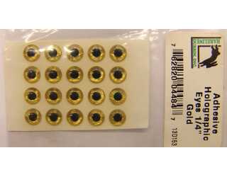 OJOS HOLOGRAFICOS ADHESIVOS 1/4 GOLD (5.7mm) OJOS HOLOGRAFICOS ADHESIVOS 1/4 GOLD (5.7mm)