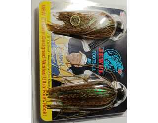 JEWEL FOOTBALL JIG 5/8 PUMPKIN-GRN FLASH  JEWEL FOOTBALL JIG 5/8 PUMPKIN-GRN FLASH