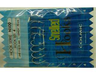 ANZUELOS COLMIC MONTADO N500 04 D18 70 CM ANZUELOS COLMIC MONTADO N500 04 D18 70 CM