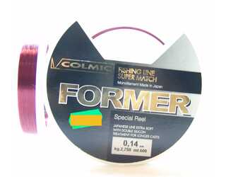 NYLON COLMIC FORMER 600 MT 0,14mm 2,75kg NYLON COLMIC FORMER 600 MT 0,14mm 2,75kg