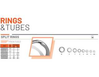 SPLIT RINGS N. 6 (10pcs)  SPLIT RINGS N. 6 (10pcs)