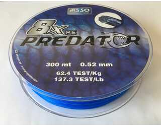 ASSO PE PREDATOR 8X 300M DARK BLUE 0,52mm 137.3 LB ASSO PE PREDATOR 8X 300M DARK BLUE 0,52mm 137.3 LB