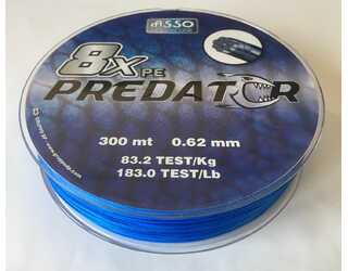 ASSO PE PREDATOR 8X 300M DARK BLUE 0,62mm 183LB ASSO PE PREDATOR 8X 300M DARK BLUE 0,62mm 183LB