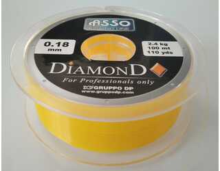 ASSO DIAMOND 100M 018mm 2.4kg YELLOW SOLID FLUOR