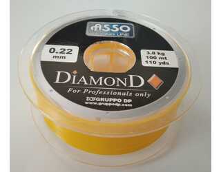 ASSO DIAMOND 100M 022mm 3,8kg YELLOW SOLID FLUOR