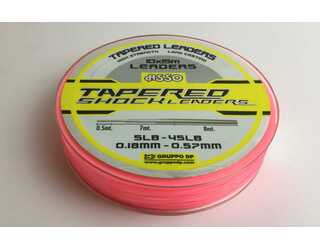 ASSO TAPERED SHOCK 10X15M 0.18-0.57MM PINK-40 SOLID ASSO TAPERED SHOCK 10X15M 0.18-0.57MM PINK-40 SOLID