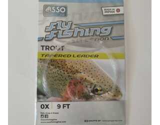 ASSO FLY TROUT TPL LOOP 9FT 0X 0.28mm(TIP)/0.58mm(BUT) WHITE  ASSO FLY TROUT TPL LOOP 9FT 0X 0.28mm(TIP)/0.58mm(BUT) WHITE