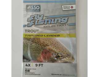 ASSO FLY TROUT TPL LOOP 9FT 4X 0.18mm(TIP)/0.53mm(BUT) WHITE  ASSO FLY TROUT TPL LOOP 9FT 4X 0.18mm(TIP)/0.53mm(BUT) WHITE