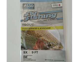 ASSO FLY TROUT TPL LOOP 9FT 5X 0.15mm(TIP)/0.53mm(BUT) WHITE  ASSO FLY TROUT TPL LOOP 9FT 5X 0.15mm(TIP)/0.53mm(BUT) WHITE