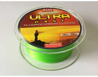 NYLON ASSO ULTRA CAST PARALELO 300m 0.18 GREEN-63 FLUOR