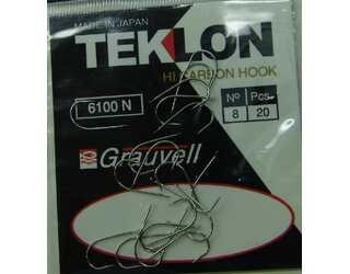 ANZUELO GRAUVELL TEKLON 6100N 8 (20 uni)  ANZUELO GRAUVELL TEKLON 6100N 8 (20 uni)