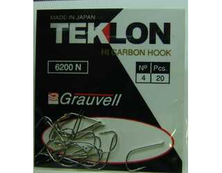 ANZUELO GRAUVELL TEKLON 6200N 4 (20 uni) ANZUELO GRAUVELL TEKLON 6200N 4 (20 uni)