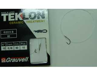 CART. ANZUELOS GRAUVELL TEKLON 6200B Nº10  CART. ANZUELOS GRAUVELL TEKLON 6200B Nº10
