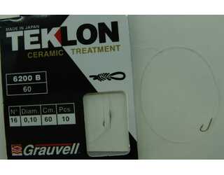 CART. ANZUELOS GRAUVELL TEKLON 6200B-60 16 10