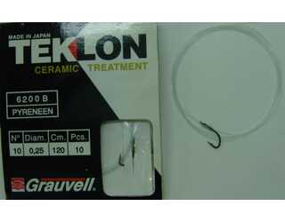 CART. ANZUELOS GRAUVELL TEKLON 6200B PYR 10 25