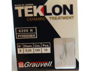 CART. ANZUELOS GRAUVELL TEKLON 6200N PYR 8 25