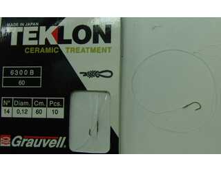 CART. ANZUELOS GRAUVELL TEKLON 6300B 60 14 12